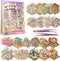 Fieoriia 3D Sticker Book Scene, 20 Sets DIY Miniature World Craft Kit, Art