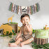 Decor,1st Jungle Safari High Chair Banner for Baby - Wild One for Baby Safari Party Birthday Party Banner