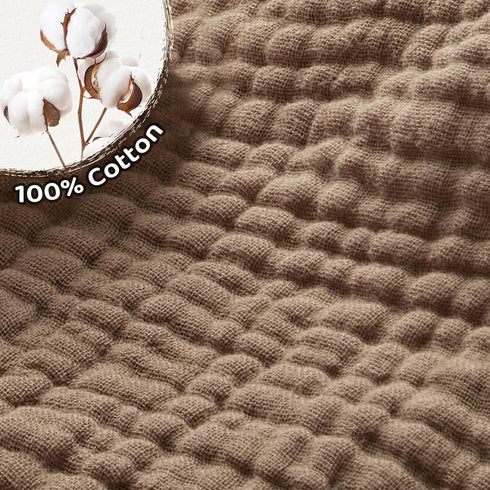 100% 2 Pack Set, 52"x28", Pro Goleem Muslin Crib Sheets, Cotton Crib Sheets for Boy Girl, Breathable Soft Neutral Baby