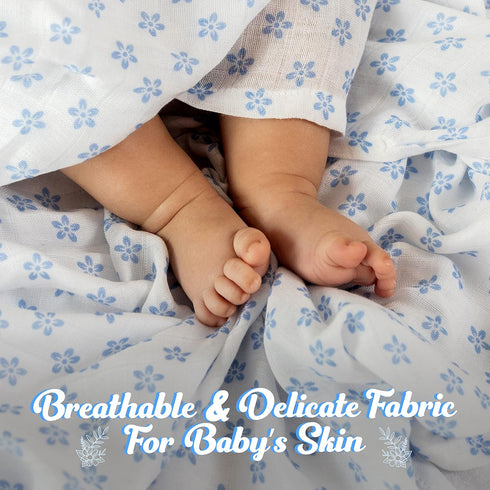 Set, 70% 30% 47 47 inches, Set 2 Baby Swaddle Blanket Muslin Swaddle Blanket for Girls & Boys, Soft Silky Receiving