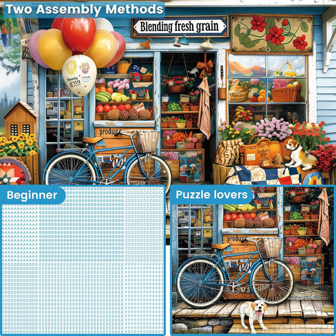 WSCXSC 300 300 20.5x15IN Piece Puzzles for Adults Dog Fruit Balloon Puzzle Pieces Jigsaw Puzzles for Adult Kids Elderly