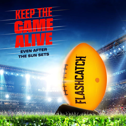 Light Up Football, Glow in the Dark Ball for Outdoor Sports, Birthday Gifts for Boys Ages 8-15+