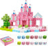Behanluva 128PCS Magnetic Building Blocks Set, Magnetic Blocks for Girls, Magnet Tiles Cube