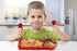 Funwares Kids' Dinnerware Set - Fire Engine, Durable Divided Plate, Ideal for Picky Eaters, Easy Cleaning, Gift