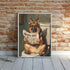 Art of Socks 1000 1000pc (50x70cm 19.685"x27.559") German Shepherd on Toilet Jigsaw Puzzle Pieces for Adults - Quirky