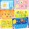 Dotimo 6 Pack Kids Placemats for Dining Table - Educational PVC Mats
