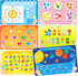Dotimo 6 Pack Kids Placemats for Dining Table - Educational PVC Mats