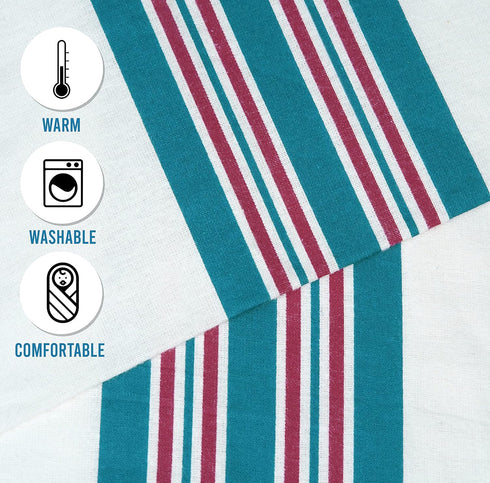 Lenenz 100% 30 40 inch (6) Baby Receiving Blankets, Cotton Flannel Receiving Blanket, Perfect for swaddling & Wrapping