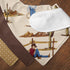 Sweet Jojo Designs 3 Pack Cowboy Baby Bandana Bibs - Newborn Infant Feeding Drool Red Blue Tan