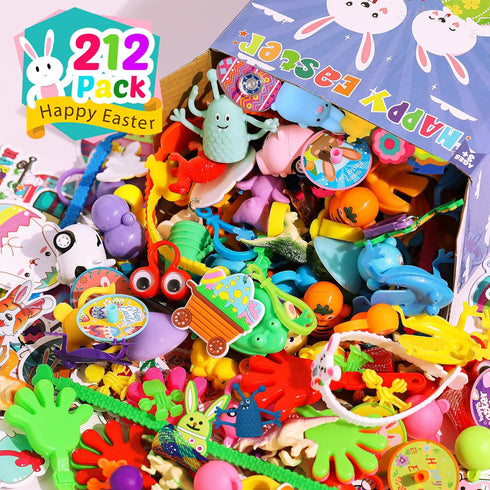 212 Pack U-Zomir Easter Egg Fillers for Kids, Easter Basket Stuffers Easter Egg Stuffers for Kids Boys Girls, Small