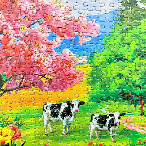 500-Piece Farm Scenery Jigsaw Puzzle for Adults