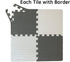 Fuzayylu 16 Pieces Foam Play Mat with Border, Interlocking Playmat Tiles, Foam Floor Mat Tiles, Puzzle Play Mats