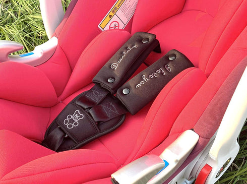 Shoulder Crotch Pad Set for Infant Seat Stroller High Chair, Comfort Cushion for Harness & Strap (Small Size)
