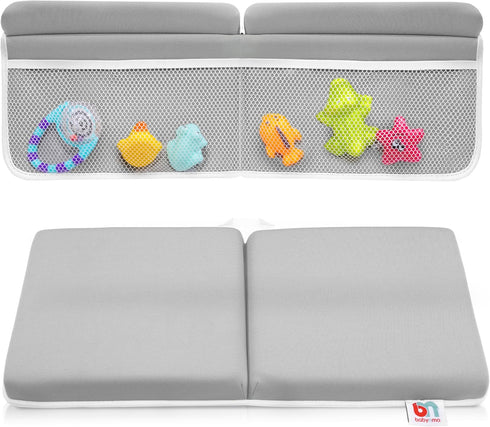 Elbow Set Baby Bath Kneeler and Rest Pad - Kneeling pad for Bathing Baby and Toddlers - Memory Foam Cushion - Holds