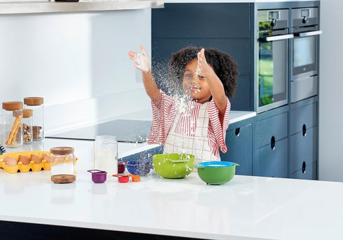 Casdon Joseph Joseph Nest Toy Food Prep Set - Colourful Utensils for Children Aged 3 Years & Up, Includes 9 Different