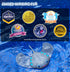 Swimming 5 6 7 8 9 10 Pool Toys for Kids: Stingray Pool Torpedo Swim Toy - Self Propelled Water Toy Glides Underwater