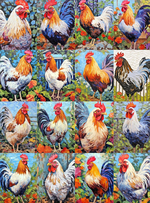 Poultry in Paradise: A Key West Tribute - 1000 Piece Jigsaw Puzzle for Adults, Eco-Friendly