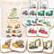 Felt Construction Matching Game for Toddlers Truck Memory Game & Flash Cards