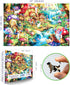 500 500 23" 15" Dreamy Mushroom Valley Piece Puzzle for Adults, Fun Puzzles for Adults Pieces with HD Print & Poster, X