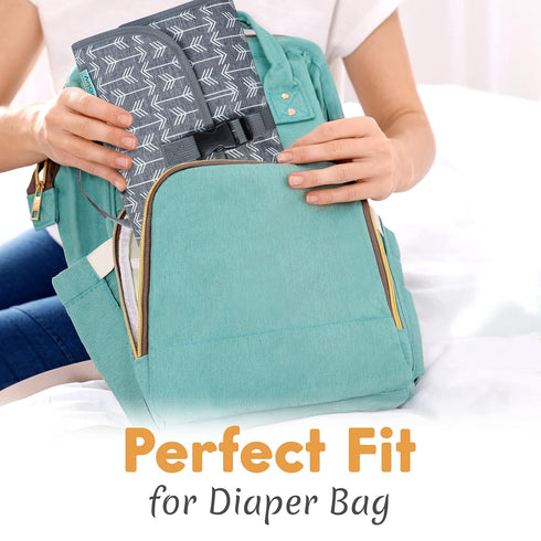 Kopi Baby Portable Diaper Changing Pad-Baby Diaper Changer Travel Bag with Wipes Pocket, Smart Design Portable Changing
