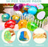 16 JOYIN Pcs Prefilled Easter Eggs with Crystal, Galaxy, Slime and Confetti Stress Relief for Kids Easter Party Favors