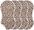 Mazeann Leopard Cheetah Print Burp Cloths Baby Boys Girls Absorbent Soft Cotton Burping