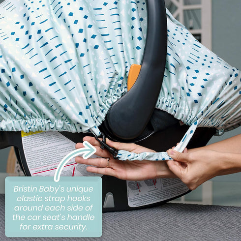 Car Seat Canopy Stroller Covers for Infant Boy and Girl Babies Stretchy and Kick Proof with Net Multi Use Soft