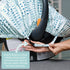 Car Seat Canopy Stroller Covers for Infant Boy and Girl Babies Stretchy and Kick Proof with Net Multi Use Soft