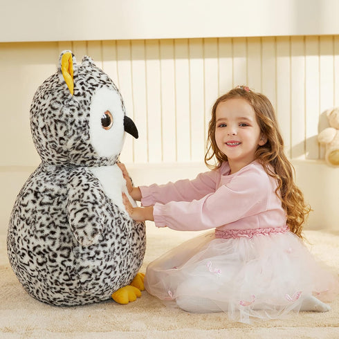 Toy,23 inches EARTHSOUND Giant Owl Stuffed Animal Plush Large Cute Jumbo Soft Toys,Big Size Plushy Oversized Fat