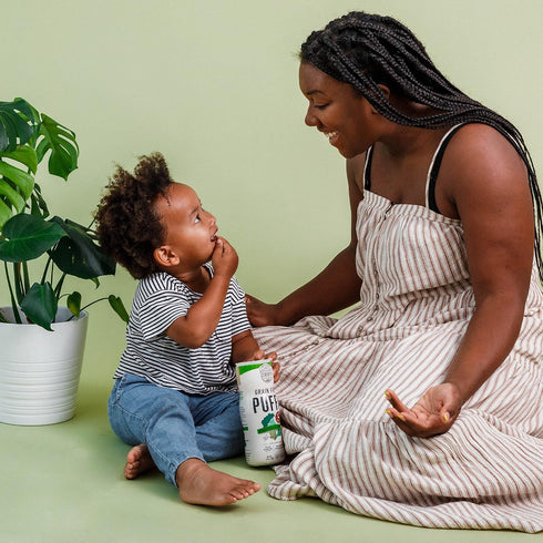 Serenity Kids 6+ Months Grain Free Puffs Toddler & Baby Snack, No Added Sugar, Gluten & Rice Free, Organic Cassava,