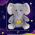 Christmas,13'' Cuteoy Plush Gray Elephant Star Projector Musical Adjustable Singing Night Light Stuffed Animals Glowing