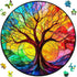 Ruikiyart Colorful Tree 500 Piece Puzzles for Adults,5MM Tree of Life Wooden