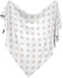 Sweet Jojo Designs Baseball Baby Boy Swaddle Blanket Jersey Stretch Knit for Newborn or Infant Receiving Security - Red
