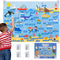 BONNYCO Felt Board for Toddlers with 107 Sea Animals Figures. Montessori and