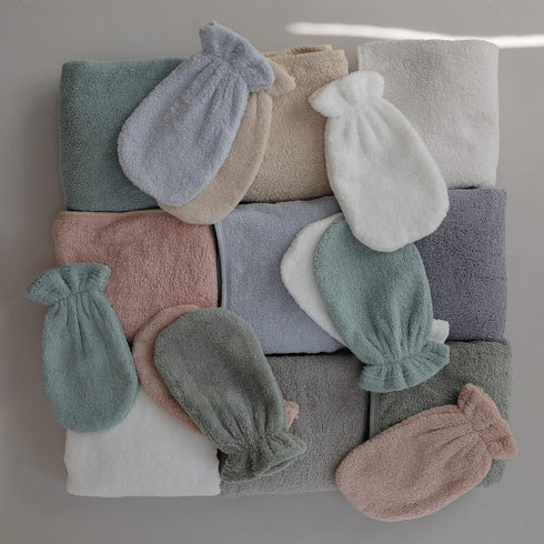 Organic Cotton Baby Hooded Towel in Blush - Soft & Absorbent