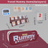 Rummy 6 Rummy Set |160 6 |1 (2-6 Smilejoy Cube Players Edition, Full Size Travel Game with Travel Portable Canvas