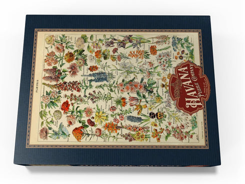 MyPuzzle Fleurs Vintage Art Poster, Adolphe Millot - Premium 1000 Piece Jigsaw Puzzle for Adults