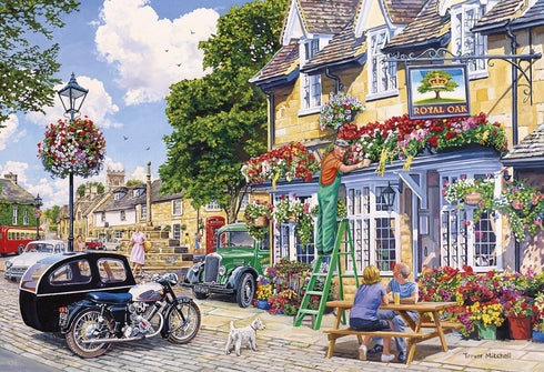 The Gardener's Round 4x500 Piece Jigsaw Puzzle, Sustainable Premium 100% Recycled Board