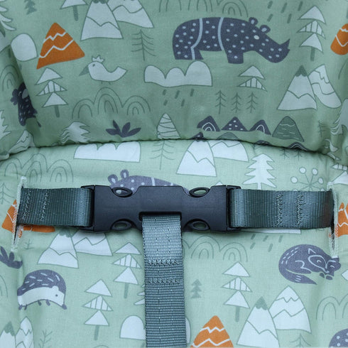 ZARPMA Cotton Seat Covers for IKEA Antilop Highchair,Cotton Surface and Padded,Forest Pattern Foldable Baby Highchair