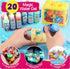 20PCS 6 7 8 9 10 wookidel Magic Water Elf Toy Kit, Aqua Fairy Water Gel Kit with Magic Gels and Animal Molds, Gift