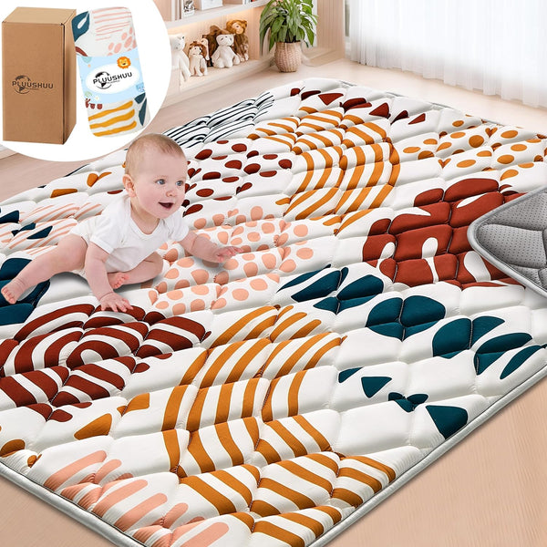 Baby Play Mats for Floor, 71x59 Playpen Mat for Babies, Extra Thicker