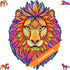 UNIDRAGON Original Wooden Jigsaw Puzzles - Mysterious Lion, 192 Pieces, Medium Size, Unique Gift Package