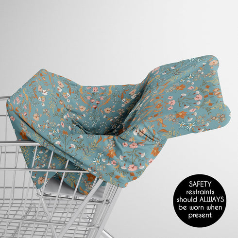 Sweet Jojo Designs Boho Wildflower Vintage Floral Girl Infant Baby Car Seat Cover Nursing Breastfeeding High Chair