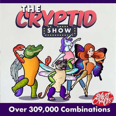 BLASTFORCRAFTS Set 309,000+ Cryptid Construction Kit Magnets Build a Monster with Combos, Magnetic Book & Speech