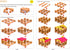 Wooden Logs Toys Farm Playset, 207 Pieces Wooden Construction Set for Animal Farm for Ages 3-6