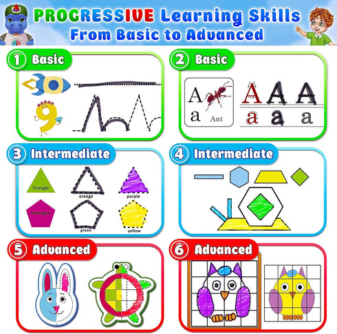 2 3-5 28 8 3 Curious Learn Montessori Busy Book for Toddlers Ages Preassembled Preschool Learning Binder