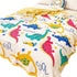 J-pinno Big Dinosaur Muslin Wrap Blanket 100% Cotton 6 Layer Quilt Bed Blanket