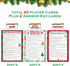 62 Pieces Christmas Trivia Party Game Cards for Adult Annual Festive Events and Christmas Party Decorations