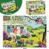 VoYouTwo 500 14-16, 20.5x15 Puzzles for Adults Pieces - Buzy Spring Backyard Jigsaw Puzzle, Farm Quilts Garden Cabin