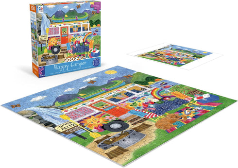 Ceaco - Happy Camper - Waterfall Camper 300 Piece Jigsaw Puzzle